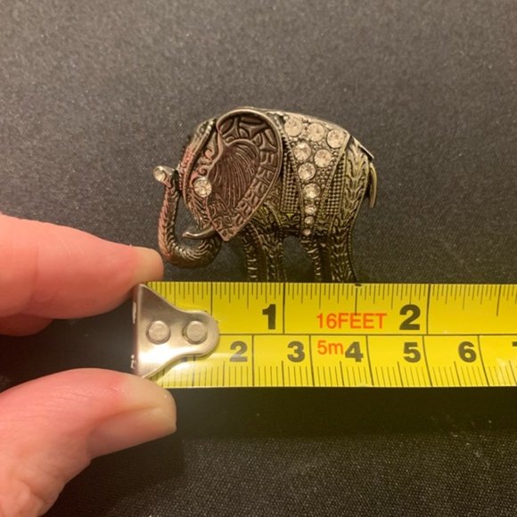 3 Three Pc Elephant rings for Good Luck with Tusks Up, size 7 - Picture 7 of 7